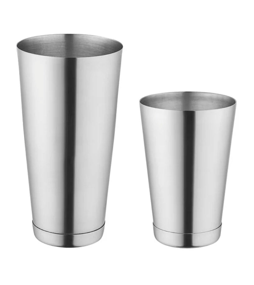 28 oz. & 18 oz. stainless steel 2-piece Boston shaker set